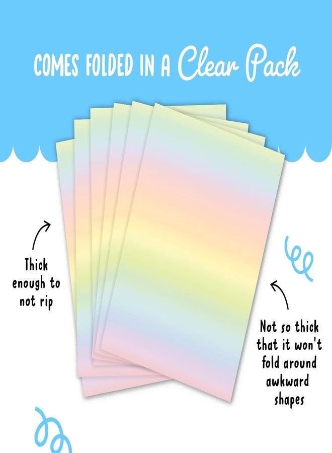 CENTRAL 23 Pastel Wrapping Paper - Ombre - 6 Sheets Gift Wrap For Her - Recyclable - For Birthday Baby Shower Anniversary - Image 4